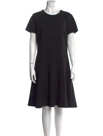 Pre-owned Kate Spade Crew Neck Knee-length Dress In Black