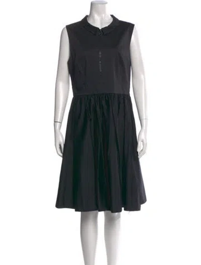 Pre-owned Kate Spade Crew Neck Knee-length Dress In Black