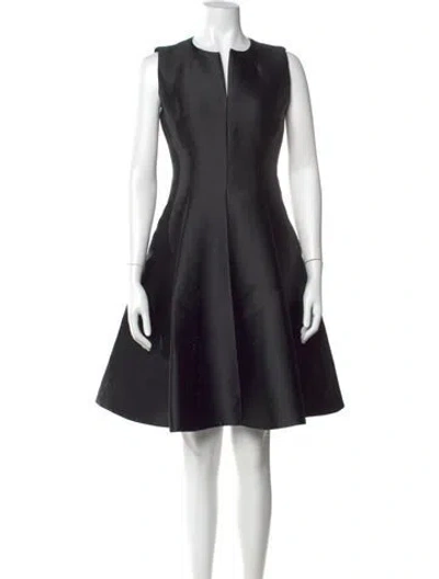 Pre-owned Kate Spade Crew Neck Knee-length Dress In Black