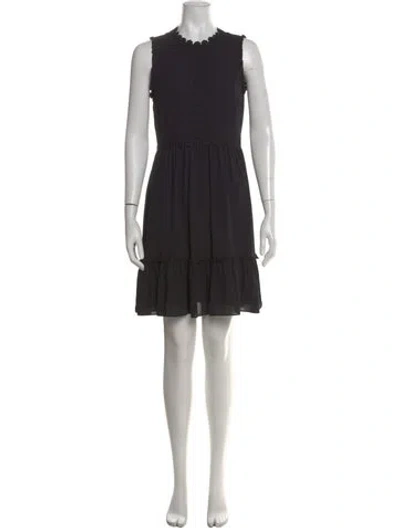 Pre-owned Kate Spade Crew Neck Knee-length Dress In Black