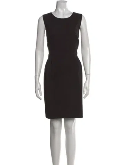 Pre-owned Kate Spade Crew Neck Knee-length Dress In Black
