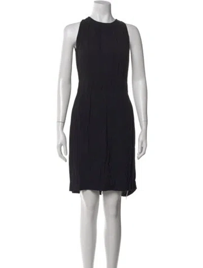 Pre-owned Kate Spade Crew Neck Knee-length Dress In Black