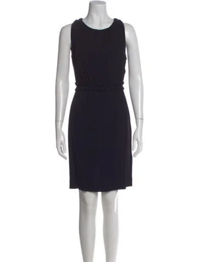 Pre-owned Kate Spade Crew Neck Knee-length Dress In Black