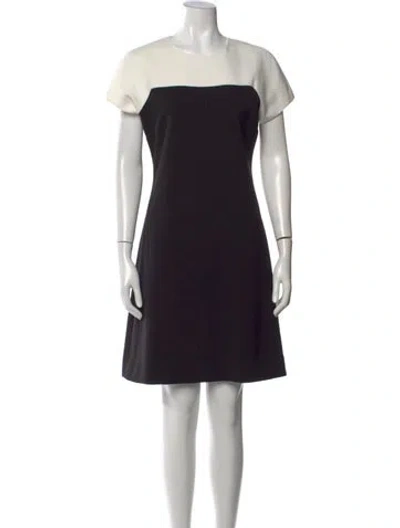 Pre-owned Kate Spade Crew Neck Knee-length Dress In Black