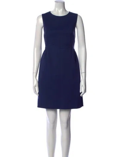 Pre-owned Kate Spade Crew Neck Knee-length Dress In Black