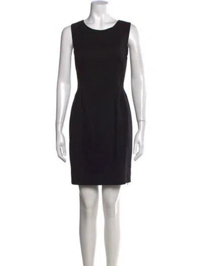 Pre-owned Kate Spade Crew Neck Knee-length Dress In Black