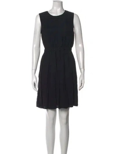 Pre-owned Kate Spade Crew Neck Knee-length Dress In Black