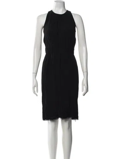 Pre-owned Kate Spade Crew Neck Knee-length Dress In Black