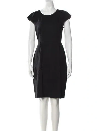 Pre-owned Kate Spade Crew Neck Knee-length Dress In Black