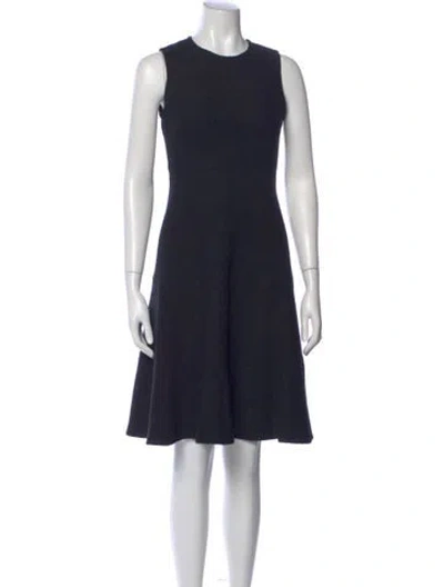 Pre-owned Kate Spade Crew Neck Knee-length Dress In Blue