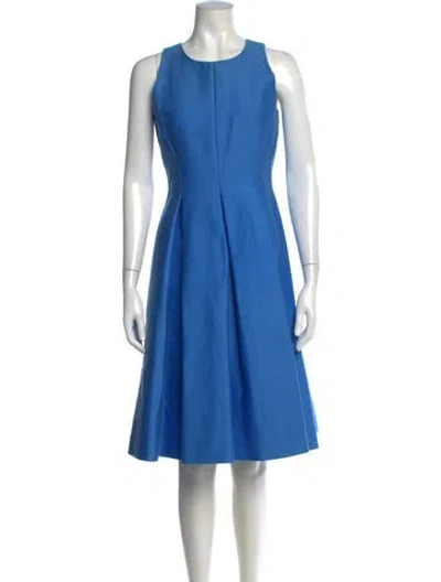 Pre-owned Kate Spade Crew Neck Knee-length Dress In Blue