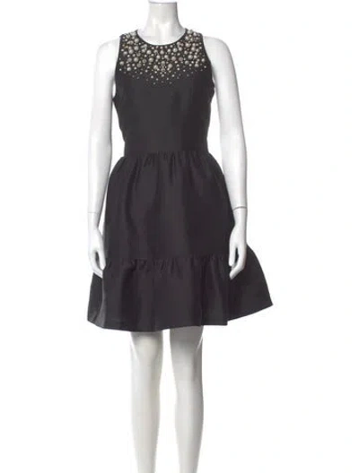 Pre-owned Kate Spade Crew Neck Knee-length Dress In Gray