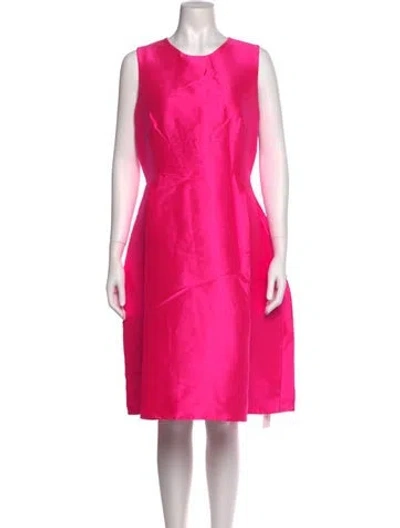Pre-owned Kate Spade Crew Neck Knee-length Dress In Pink