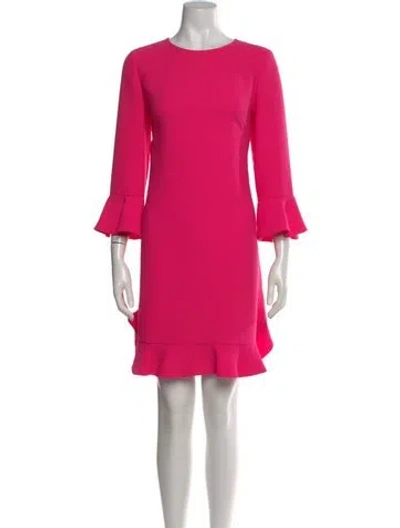 Pre-owned Kate Spade Crew Neck Knee-length Dress In Pink