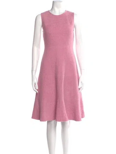 Pre-owned Kate Spade Crew Neck Knee-length Dress In Pink
