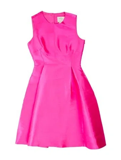 Pre-owned Kate Spade Crew Neck Knee-length Dress In Pink