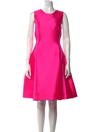 Pre-owned Kate Spade Crew Neck Knee-length Dress In Pink