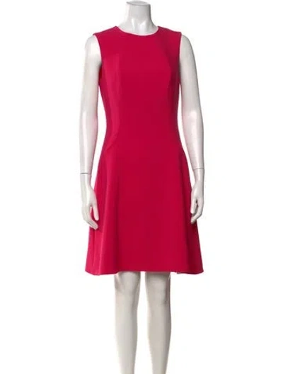 Pre-owned Kate Spade Crew Neck Knee-length Dress In Pink
