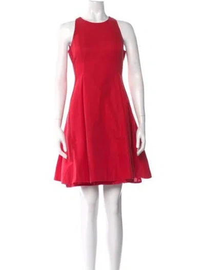 Pre-owned Kate Spade Crew Neck Knee-length Dress In Red