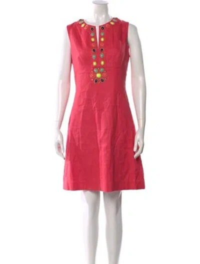 Pre-owned Kate Spade Crew Neck Knee-length Dress W/ Tags In Pink