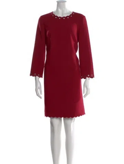 Pre-owned Kate Spade Crew Neck Knee-length Dress W/ Tags In Red
