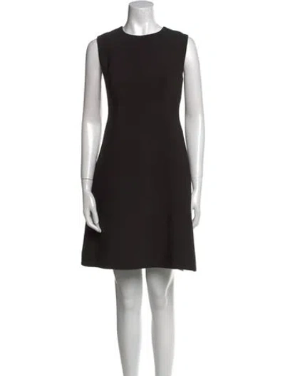 Pre-owned Kate Spade Crew Neck Long Dress In Black