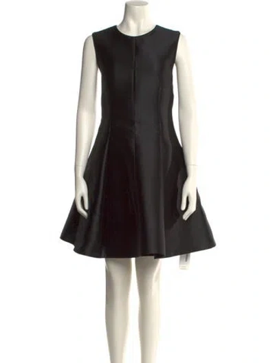Pre-owned Kate Spade Crew Neck Mini Dress In Black