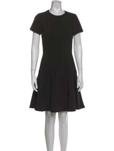 Pre-owned Kate Spade Crew Neck Mini Dress In Black