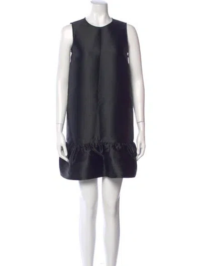 Pre-owned Kate Spade Crew Neck Mini Dress In Blue