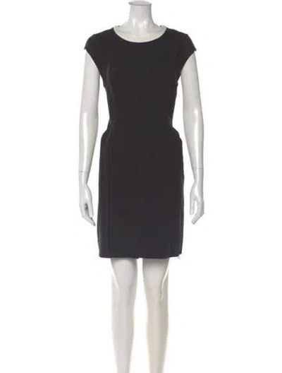 Pre-owned Kate Spade Crew Neck Mini Dress In Gray