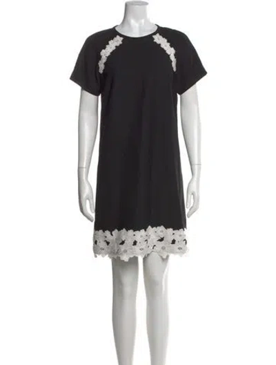 Pre-owned Kate Spade Crew Neck Mini Dress In Multi