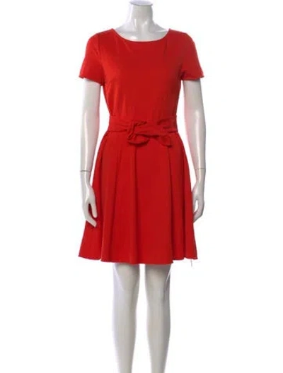 Pre-owned Kate Spade Crew Neck Mini Dress In Orange