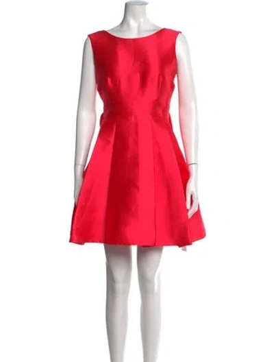 Pre-owned Kate Spade Crew Neck Mini Dress In Pink