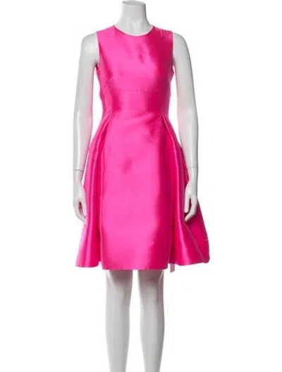 Pre-owned Kate Spade Crew Neck Mini Dress In Pink