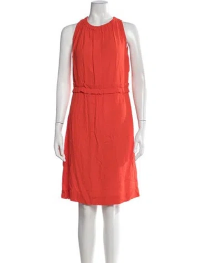 Pre-owned Kate Spade Crew Neck Mini Dress In Red