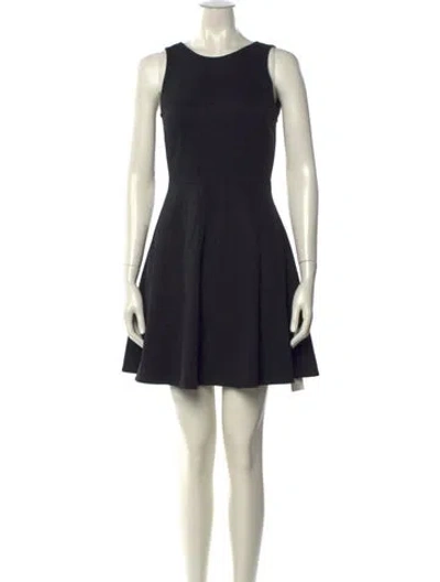 Pre-owned Kate Spade Crew Neck Mini Dress W/ Tags In Black