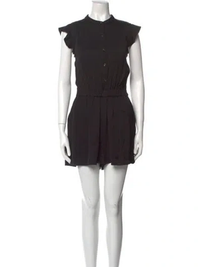 Pre-owned Kate Spade Crew Neck Romper In Black