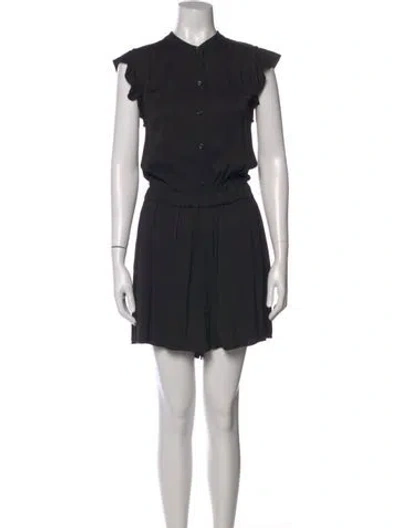 Pre-owned Kate Spade Crew Neck Romper In Black