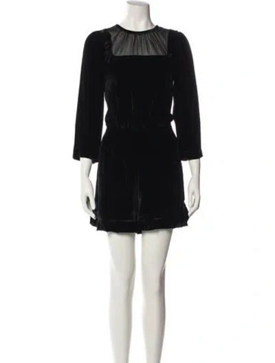 Pre-owned Kate Spade Crew Neck Romper In Blue