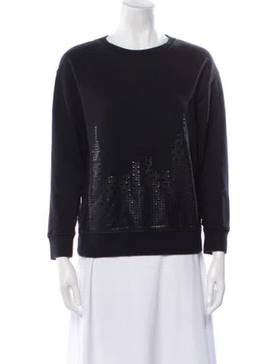 Pre-owned Kate Spade Crew Neck Sweater In Black