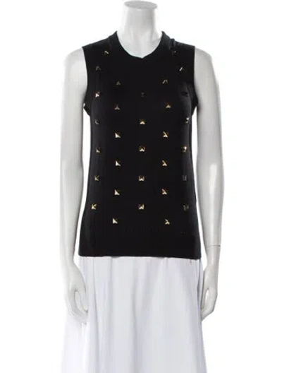 Pre-owned Kate Spade Crew Neck Sweater In Black