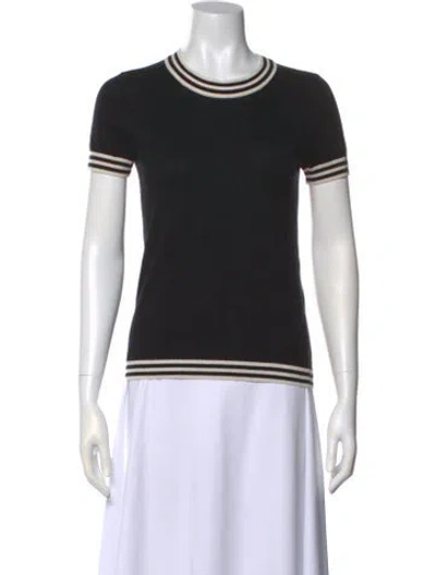 Pre-owned Kate Spade Crew Neck Sweater In Black