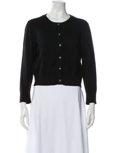 Pre-owned Kate Spade Crew Neck Sweater In Black