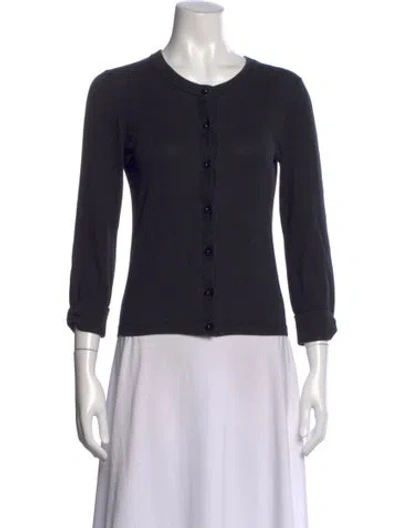 Pre-owned Kate Spade Crew Neck Sweater In Black