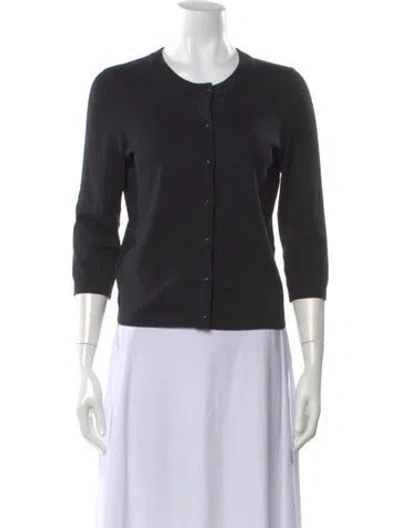 Pre-owned Kate Spade Crew Neck Sweater In Black