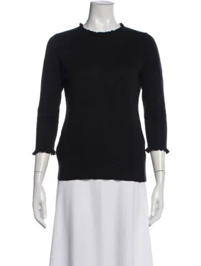 Pre-owned Kate Spade Crew Neck Sweater In Black