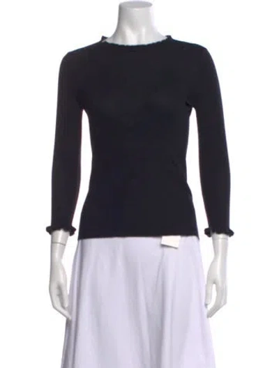 Pre-owned Kate Spade Crew Neck Sweater In Black
