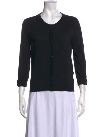 Pre-owned Kate Spade Crew Neck Sweater In Black