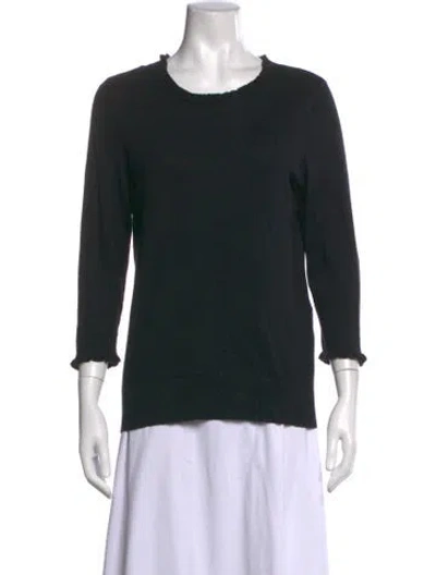 Pre-owned Kate Spade Crew Neck Sweater In Black