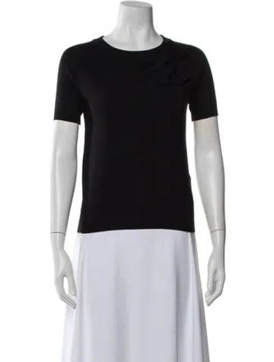 Pre-owned Kate Spade Crew Neck Sweater In Black